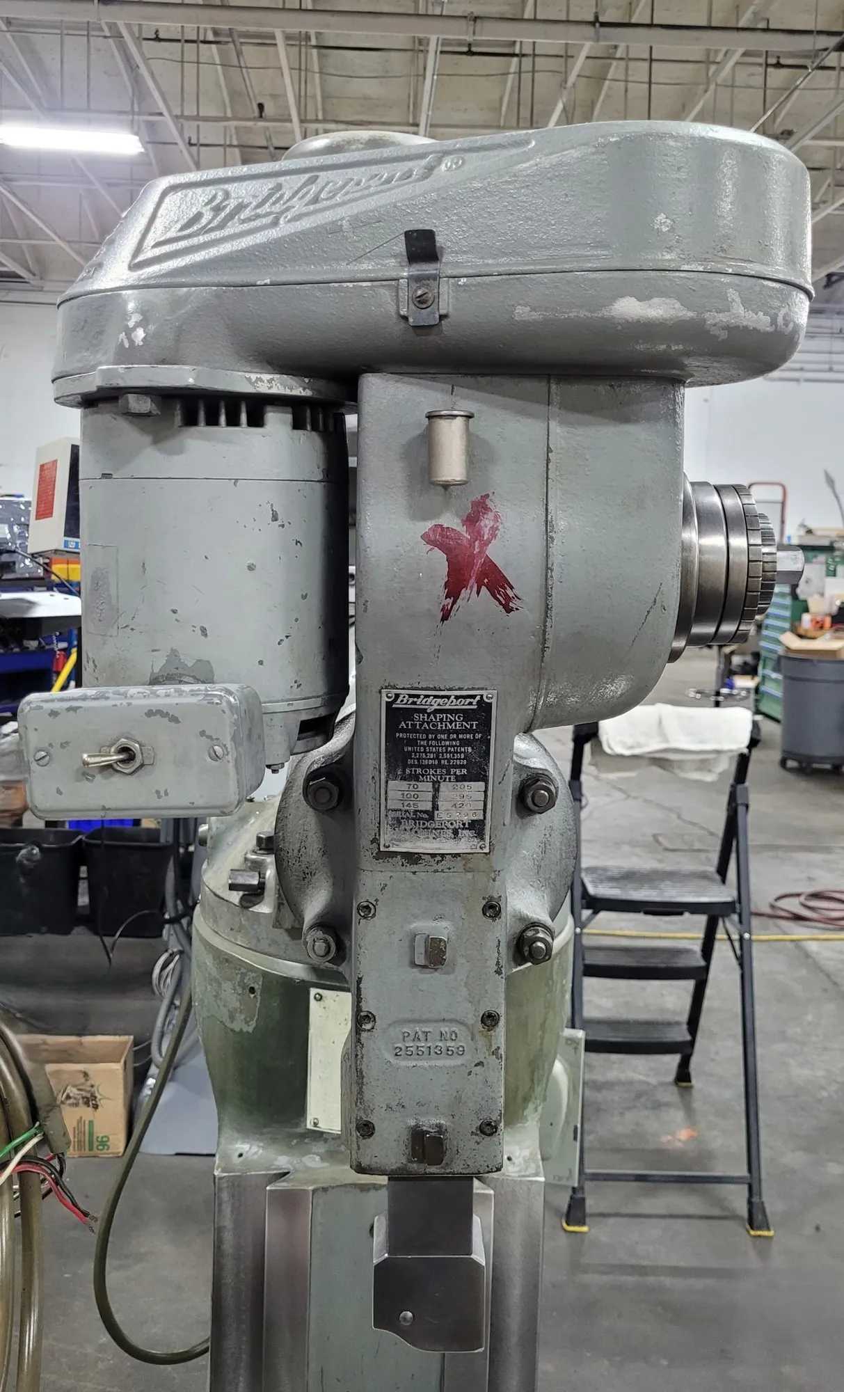Bridgeport E Shaping Head Attachment, 1/3 HP, 4" Stroke - Precision Tooling Solution - MACHINING ACCESSORIES & TOOLING