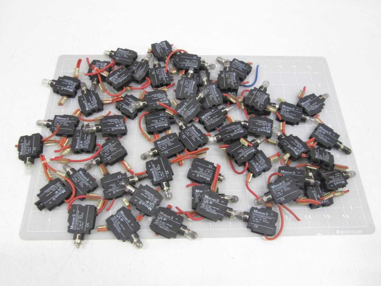 LOT OF 55 KLOCKNER MOELLER 340B EF CONTACT BLOCK T62523 - TERMINAL BLOCKS