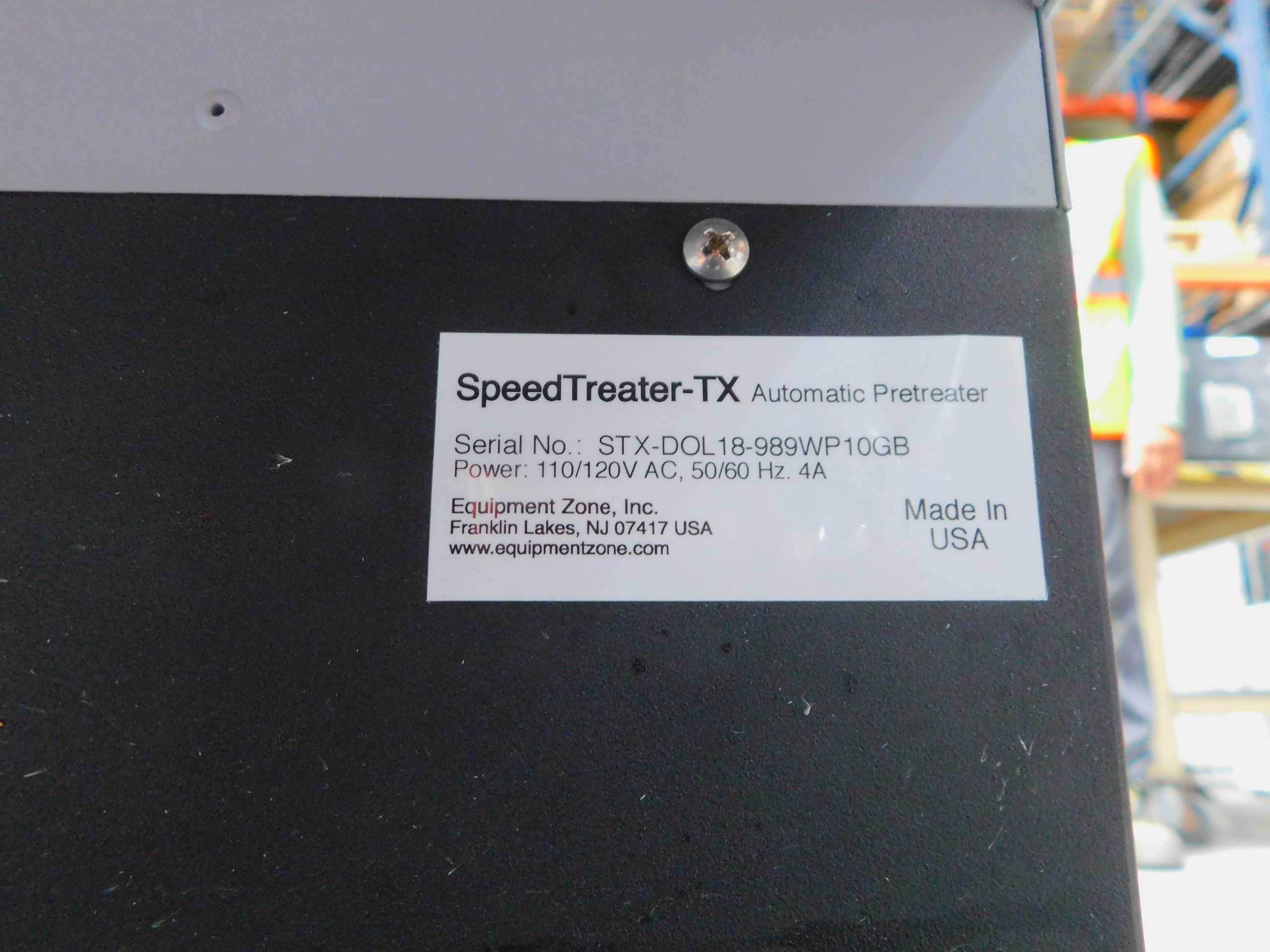 Equipment Zone SpeedTreater-TX DTG Pretreatment Machine - PRINTING