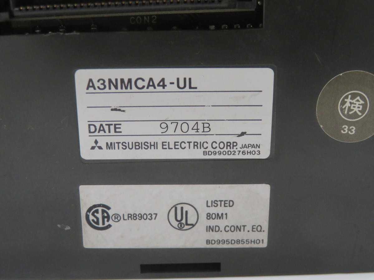 MITSUBISHI A3N-MCA4-UL MEMORY CASSETTE T240995 - PLC MODULES