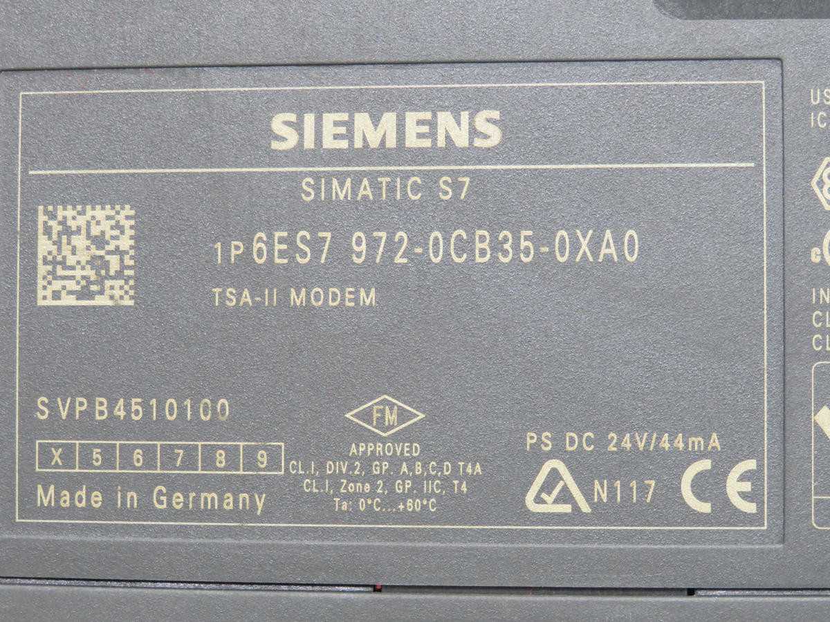 SIEMENS 6ES7 972-0CB35-0XA0 SVPB4510100
SIMATIC S7 T214688 - PCB CIRCUIT BOARDS