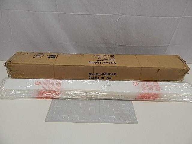 LOT OF 71 CRESCENT LIGHTING 41-95013-000 LIGHT COVERS - LIGHT FIXTURES