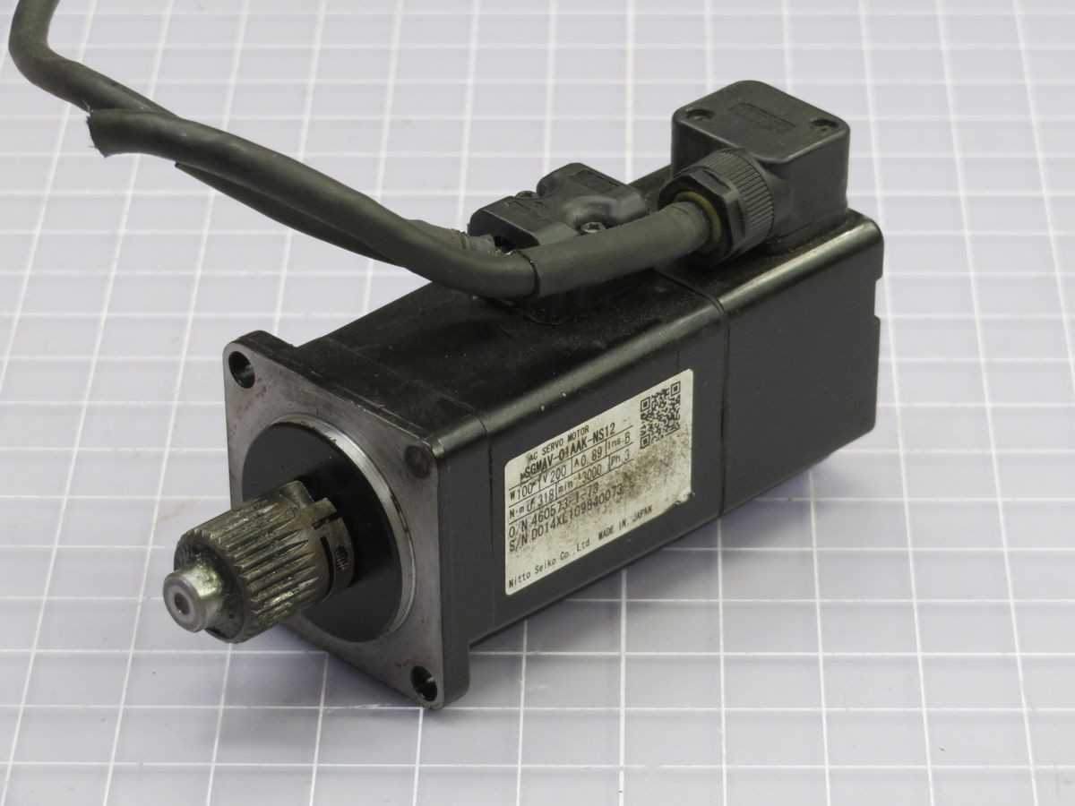NITTO SEIKO SGMAV-01AAK-NS12 AC SERVO MOTOR T257456 - SERVO
