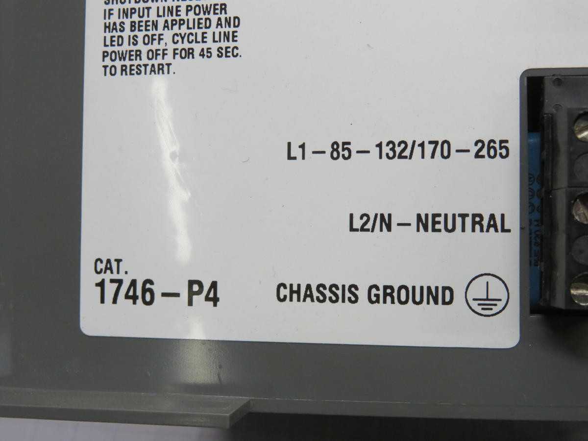ALLEN-BRADLEY 1746-P4 POWER SUPPLY T232901 - INDUSTRIAL PARTS