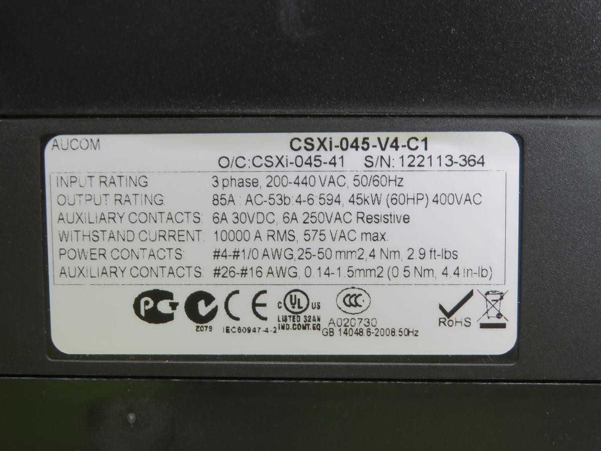 AUCOM CSXİ-045-V4-C1 SOFT MOTOR STARTER T205187 - MOTOR STARTERS