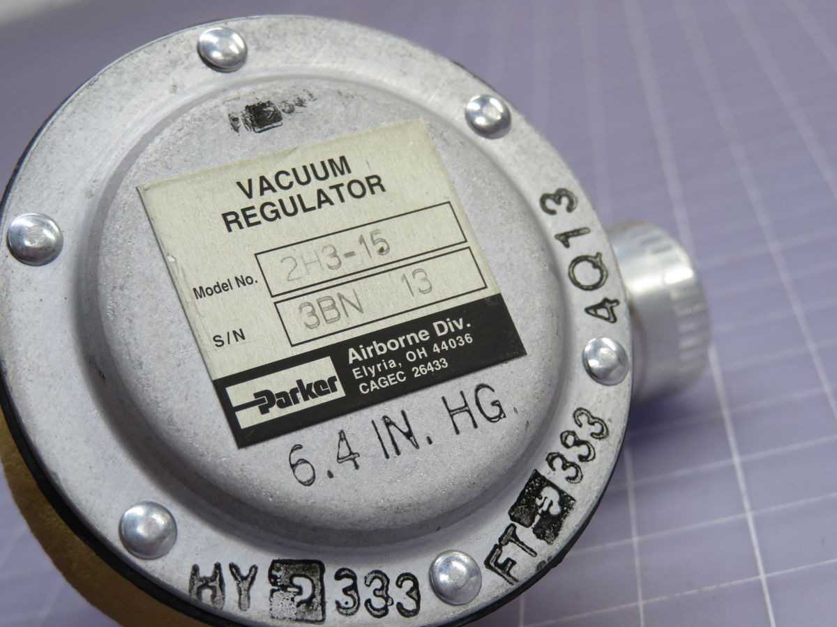 PARKER 2H3-15 VACUUM REGULATOR T251091 - PNEUMATIC REGULATOR