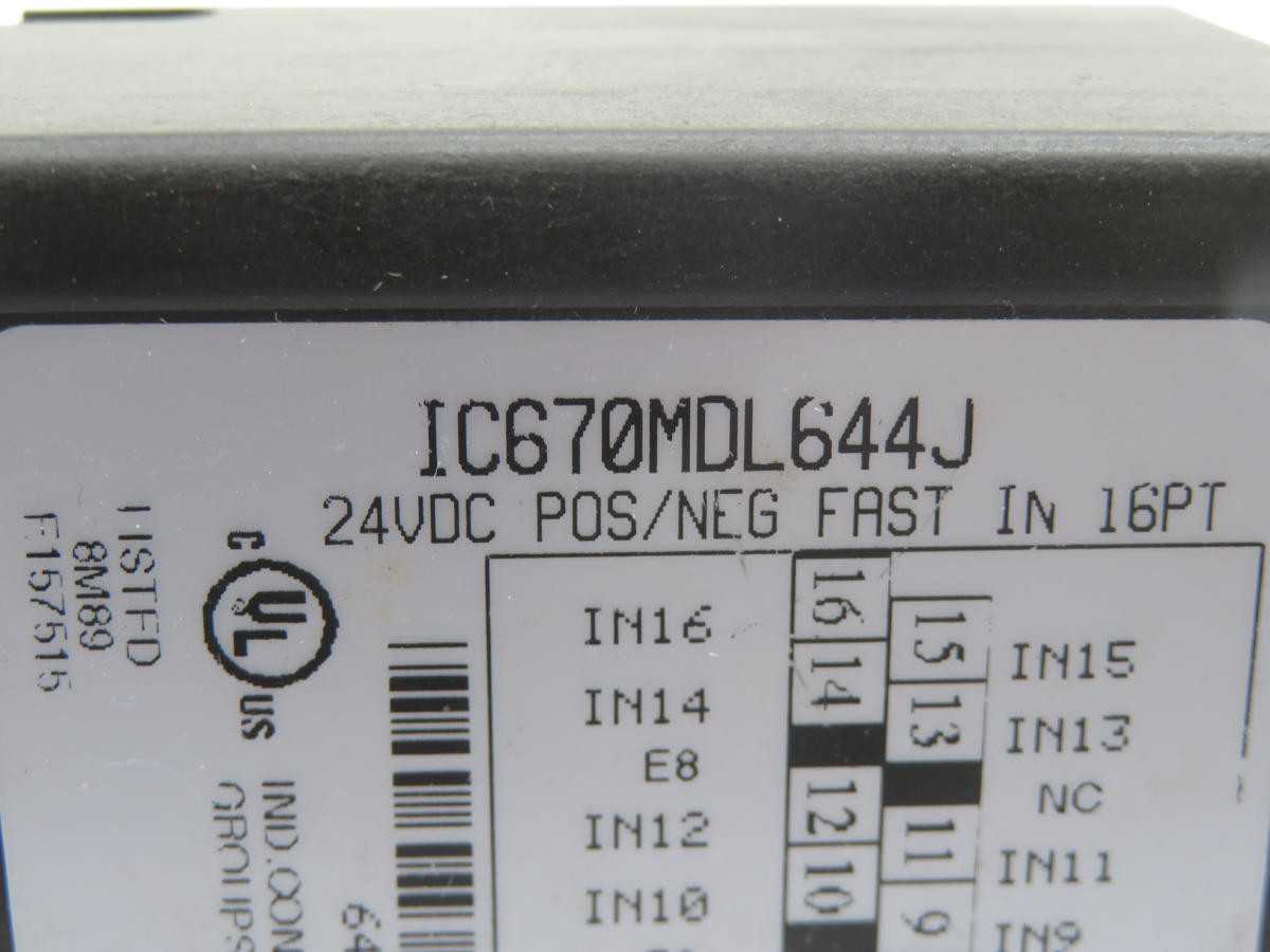 GE IC670MDL644J 24 VDC POS/NEG LOGIC INPUT T214339 - PLC MODULES