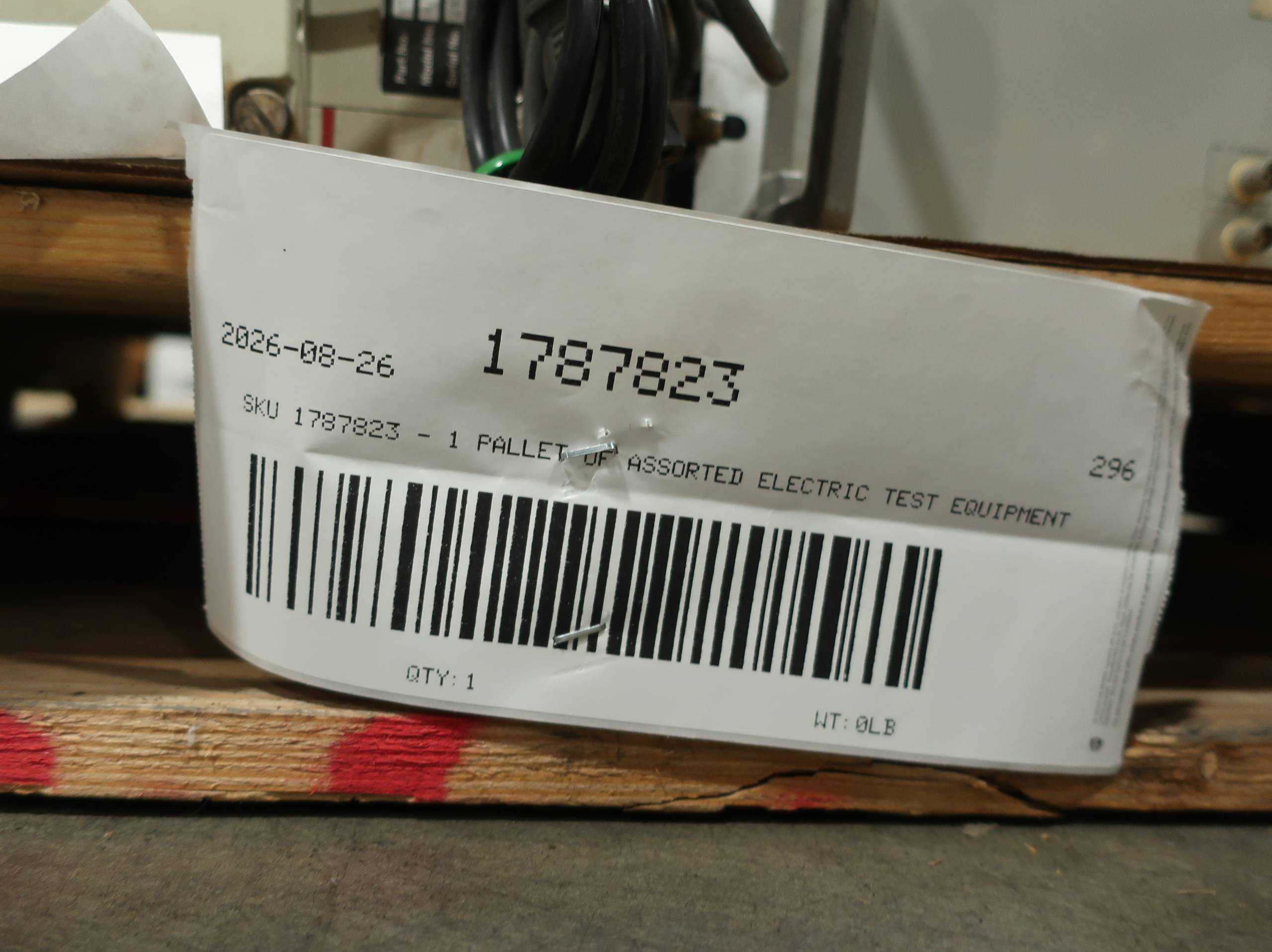 SKU 1787823 - PALLET OF ASSORTED ELECTRIC TEST EQUIPMENT - ELECTRICAL TESTING EQUIPMENT