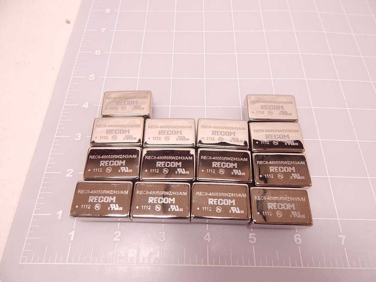 LOT OF 14 RECOM REC8-4805SRWZ/H3/A/M DC/DC CONVERTERS T75872 - CONVERTERS