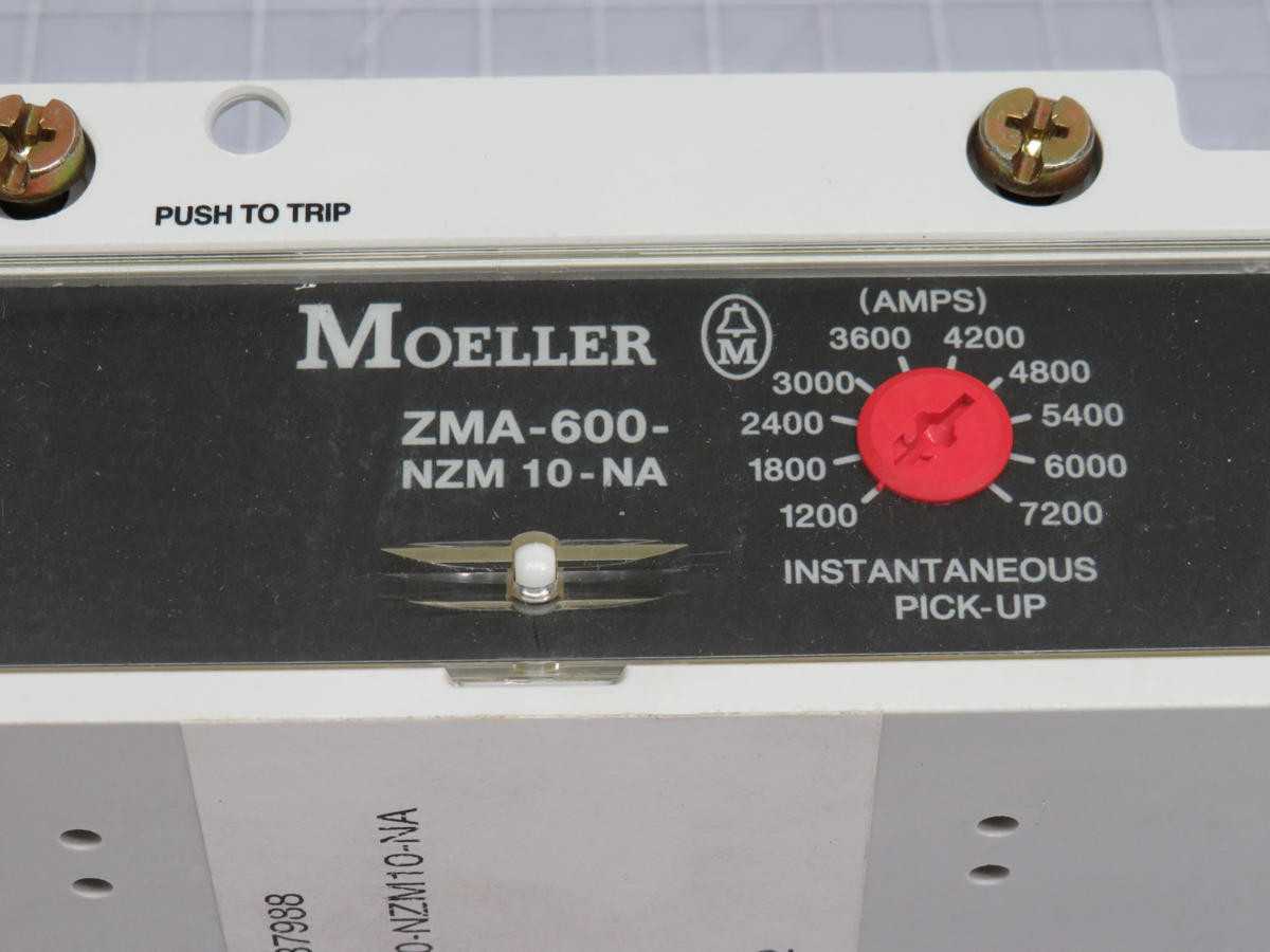 MOELLER ZMA-600-NZM 10-NA CIRCUIT BREAKER TRIP BLOCKS T201814 - CIRCUIT BREAKERS