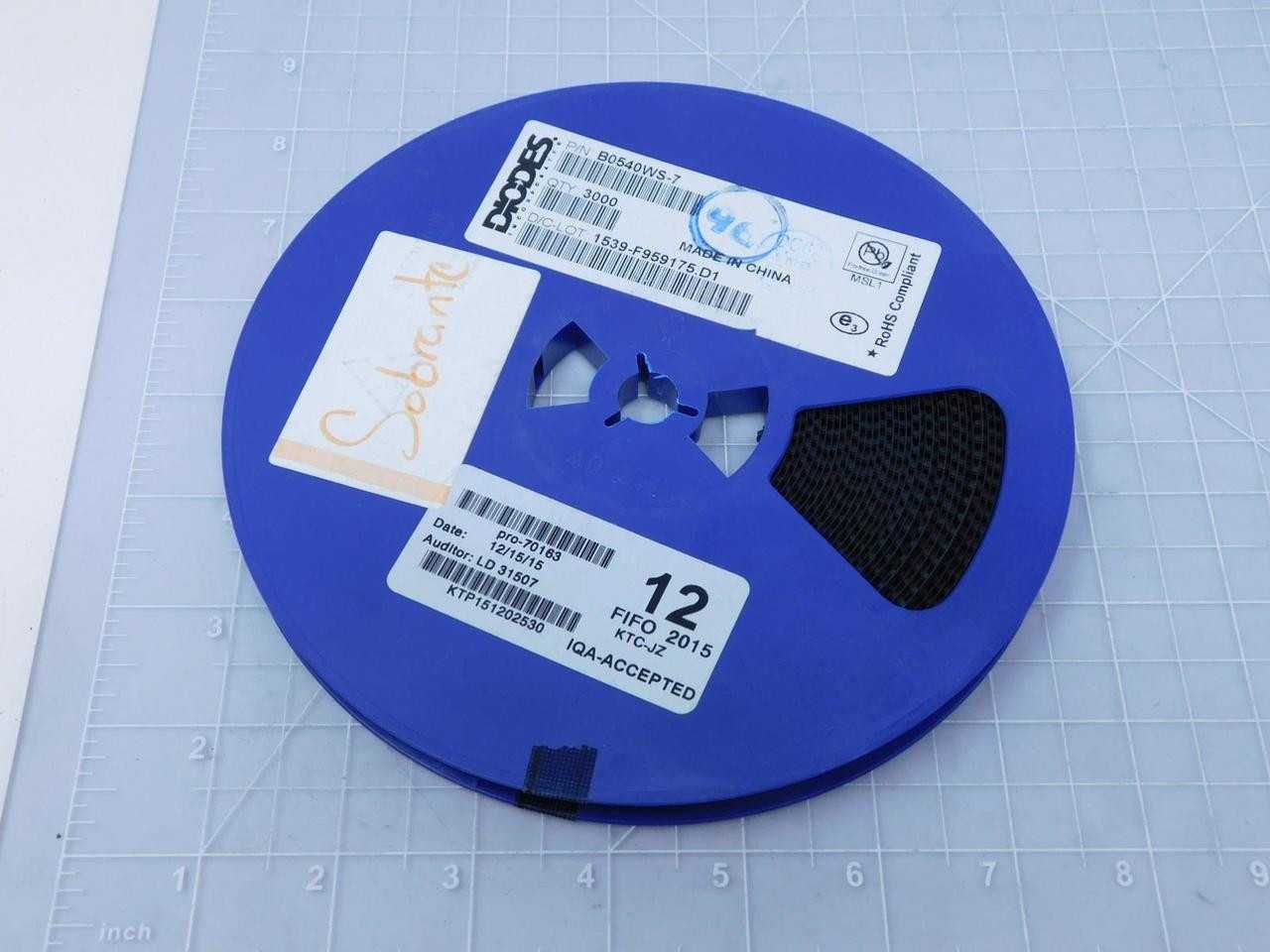 2900 B0540WS-7 Schottky Diodes 0.5A 40V SOD323 - Bulk Lot - ELECTRONIC COMPONENTS