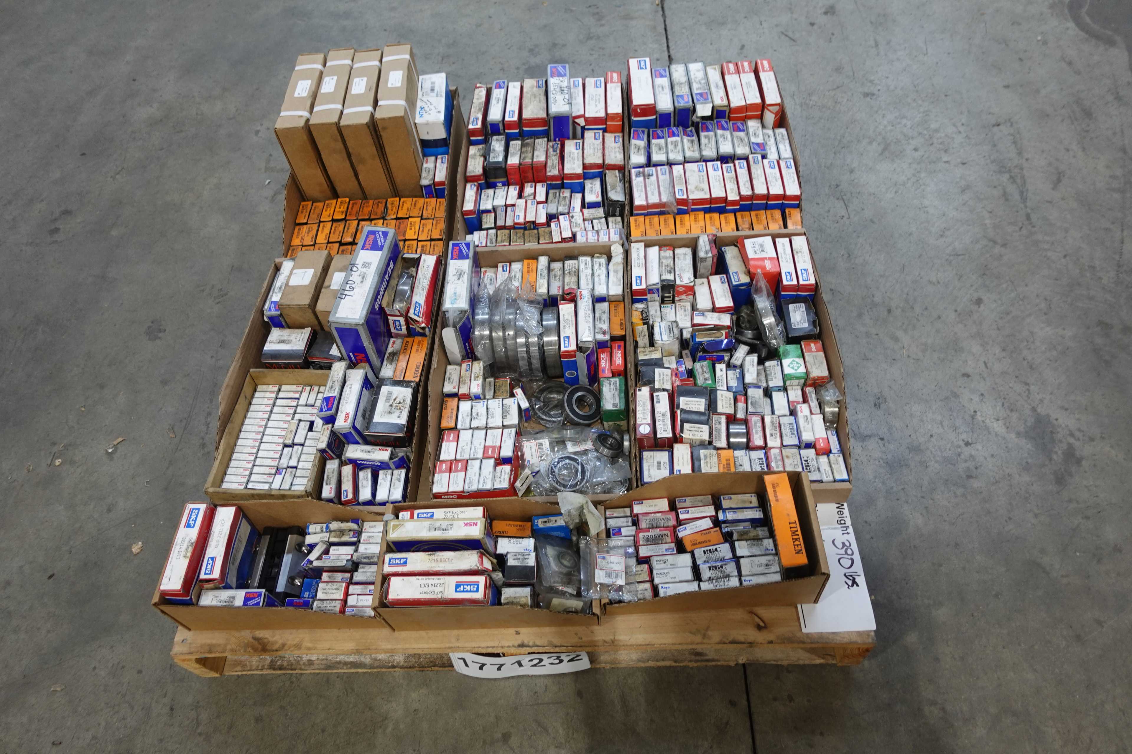 SKU 1771232 - PALLET OF ASSORTED BEARINGS - BEARINGS