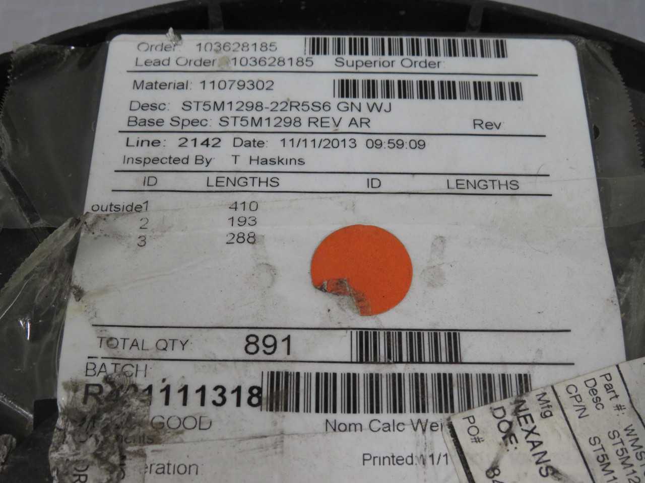 WIRE MASTERS WMST5M1298-22R5S6 ST5M1298-22R5S6 CABLE WIRE 850 FT T156796 - ELECTRICAL WIRE
