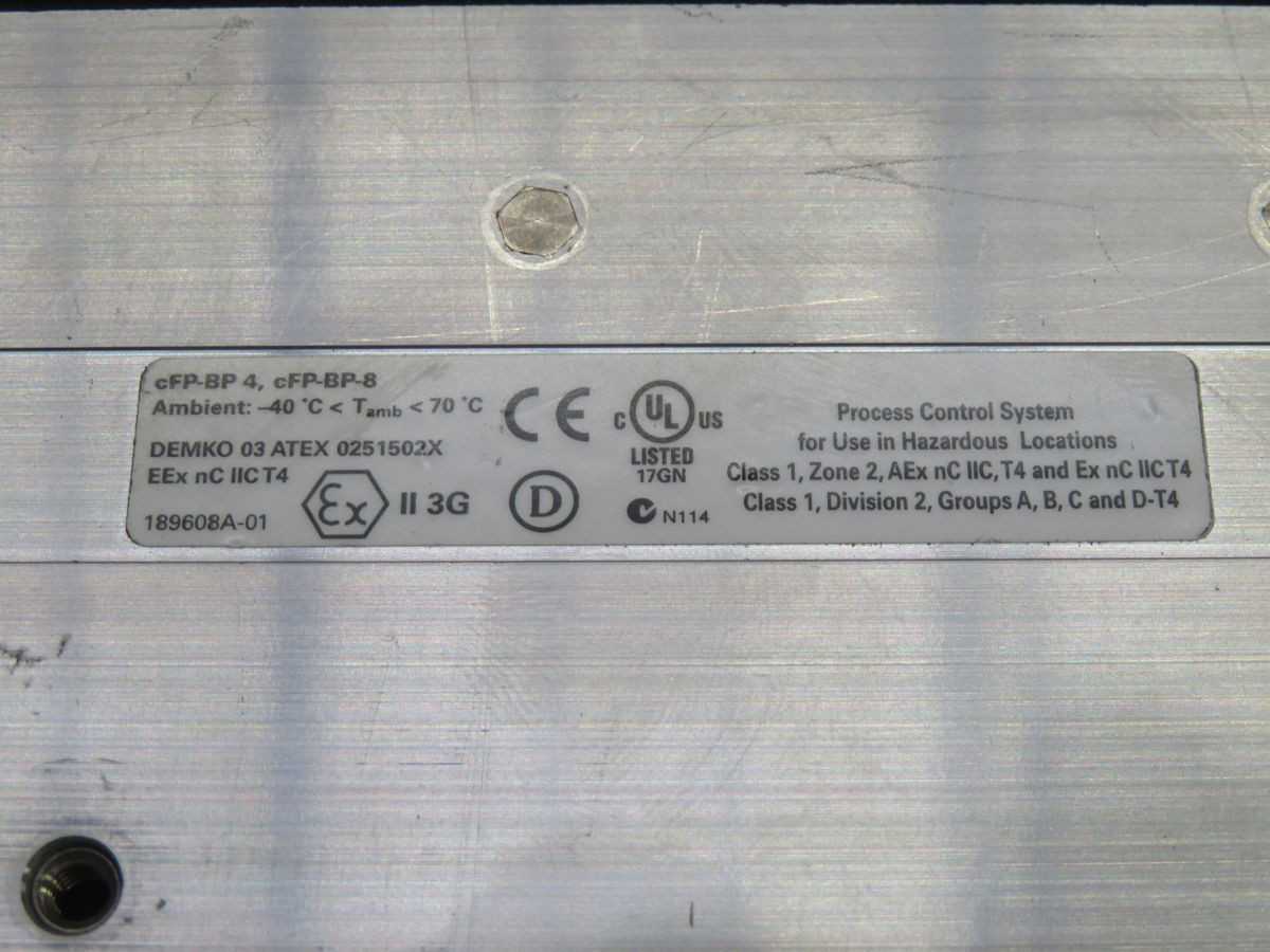 National Instruments CFP-BP-4 Backplane Rack T254765 - AUTOMATION & CONTROLS