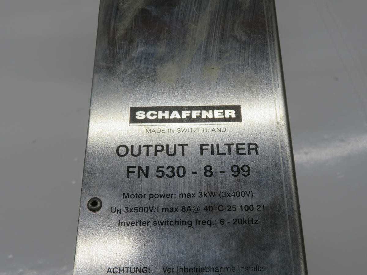 Schaffner FN 530-8-99 Noise Filter T220937 - High Performance Power Conditioning - LINE FILTERS