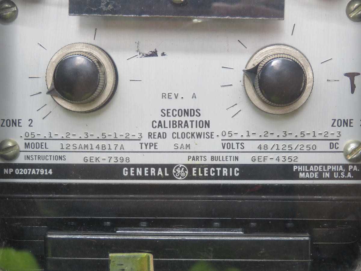 GE 12SAM14B17A STATIC TIMING RELAY T210298 - ELECTRICAL COMPONENTS