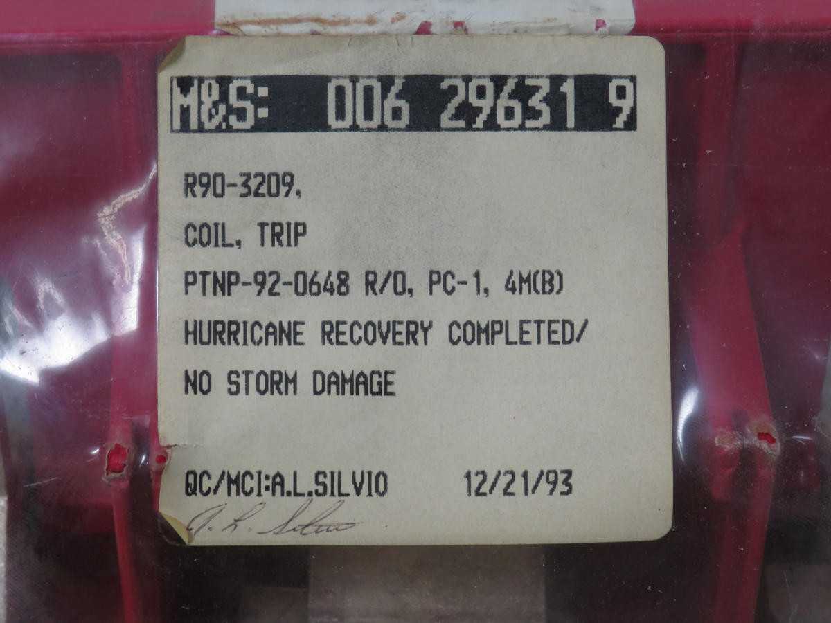 M&S R90-3209 Coil Trip 350 Amp 3 Phase T194623 - LINE FILTERS