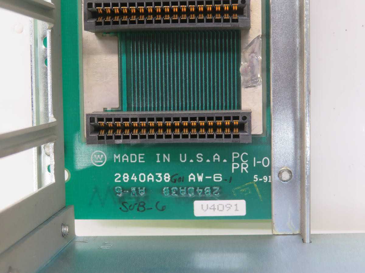 Westinghouse 2840A38G01 AW-6-1 12-Slot Rack Chassis Module T222963 - PLC MODULES