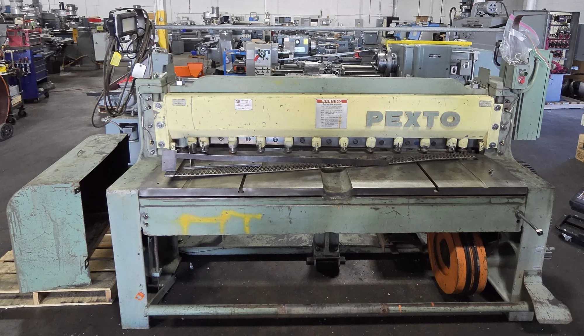 Pexto Model 10U6 Shear - 6' X 10 Ga - 230V Three Phase - 62 SPM - GUILLOTINE SHEARS