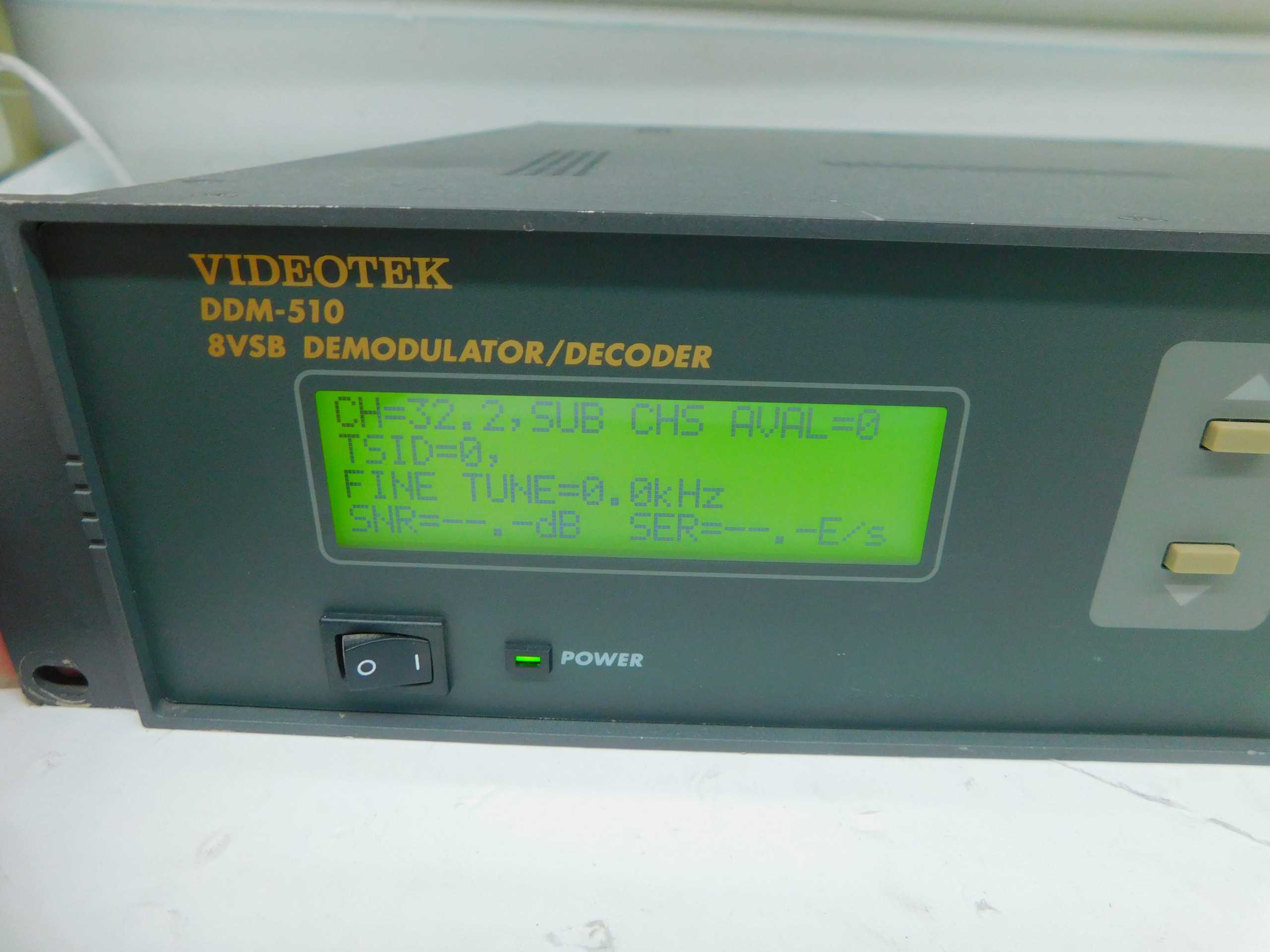 VIDEOTEK DDM-510 8VSB DEMODULATOR/DECODER - PROCESS EQUIPMENT