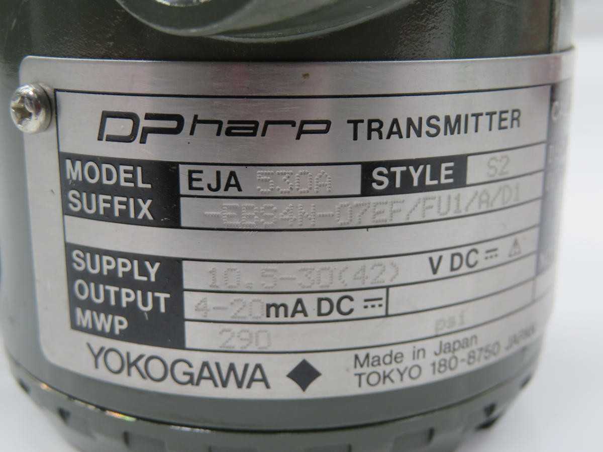 YOKOGAWA EJA-530A-EBS4N-07EN/FF1/D1 PRESSURE TRANSMITTER T241935 - FLOW TRANSMITTER