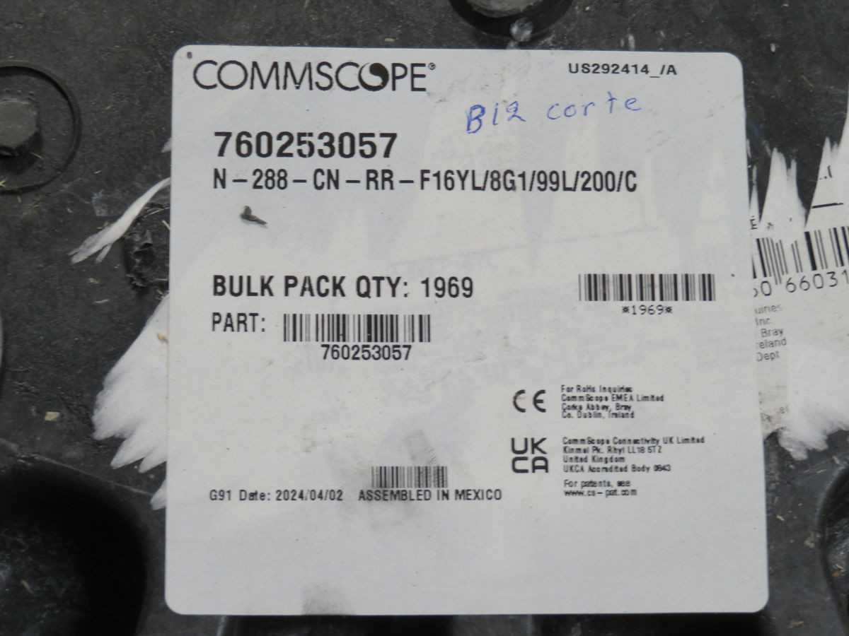 Commscope 760253057 T255033 - High-Quality Communication Equipment - FIBER OPTIC CABLE