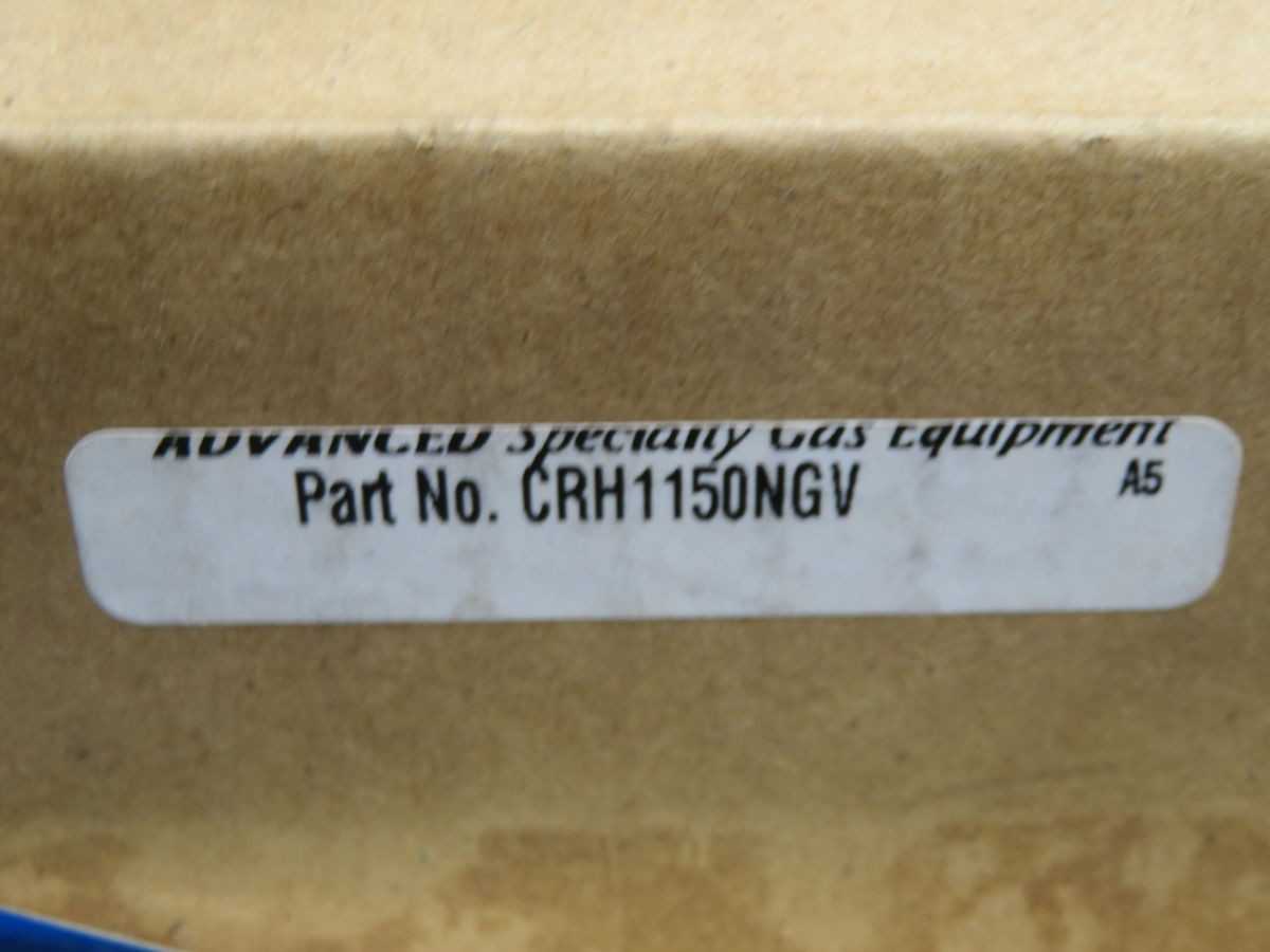 ADVANCED CRH1150NGV PRESSURE REGULATOR SYSTEM T255619 - PNEUMATIC REGULATOR
