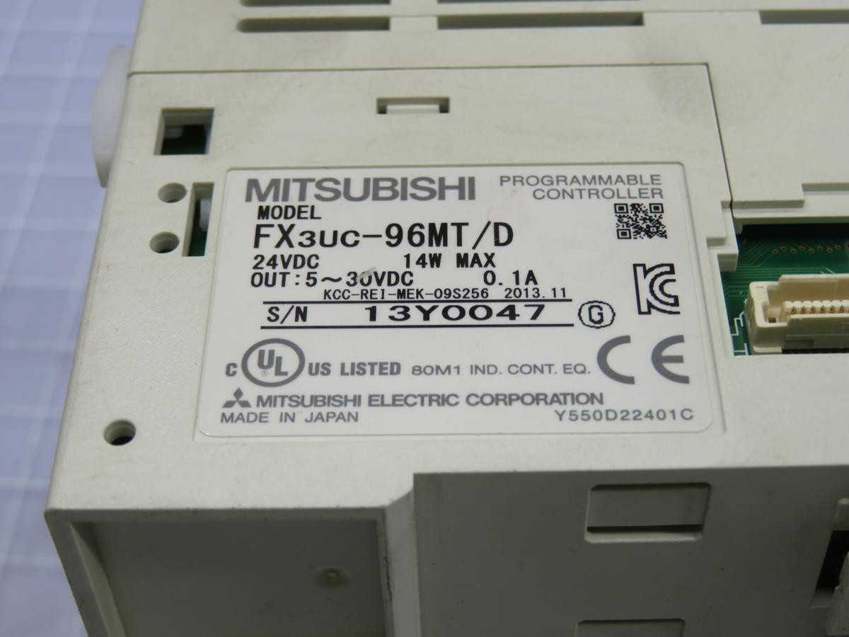 Mitsubishi FX3UC-96MT/D Programmable Controller T235810 - PLC MODULES