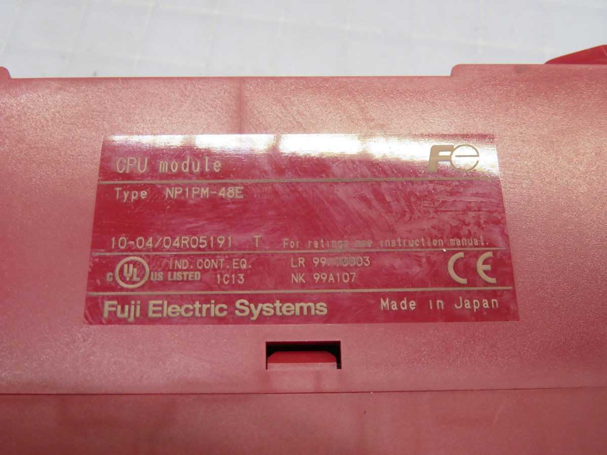 FUJI ELECTRIC NP1PM-48E CPU MODULE T250261 - POWER SUPPLIES