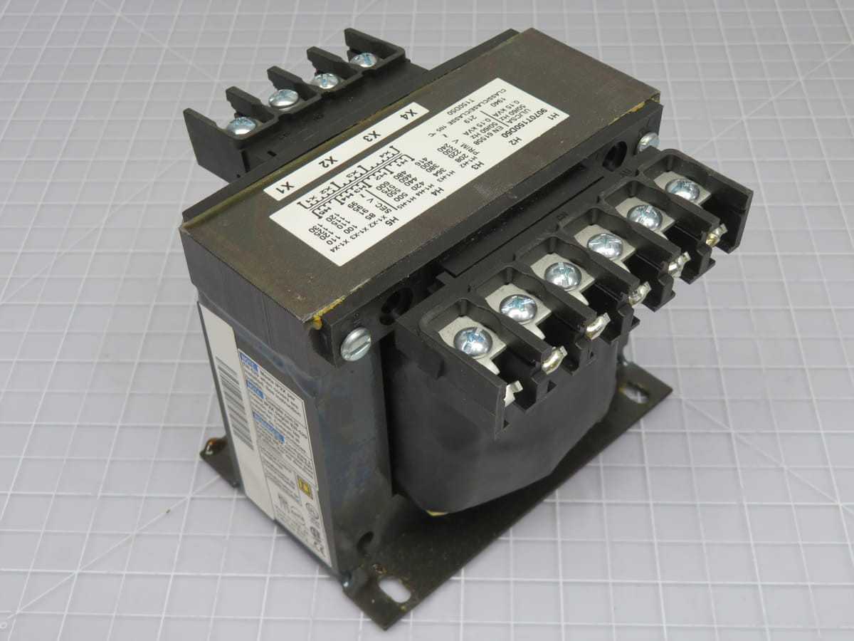 SQUARE D 9070T150D50 VOLTAGE TRANSFORMER 240/600V PRI 99/130 SEC 50/60 HZ T198518 - CONTROL TRANSFORMERS