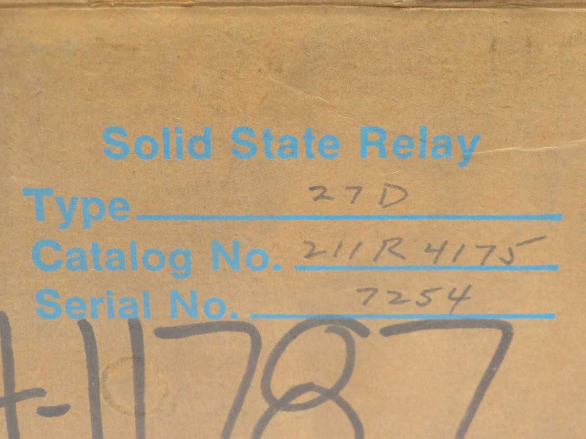 BBC 211R4175 SOLID STATE RELAY CIRCUIT SHIELD UNDERVOLTAGE RELAY T201919 - PROTECTION RELAY