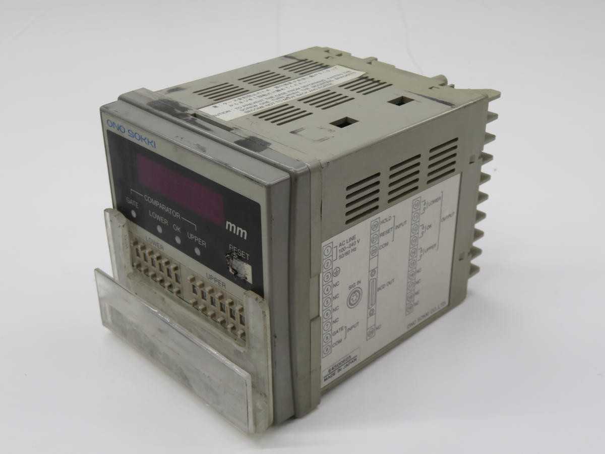ONO SOKKI 645500605 DIGITAL GAUGE COMPARATOR T243189 - AUTOMATION & CONTROLS