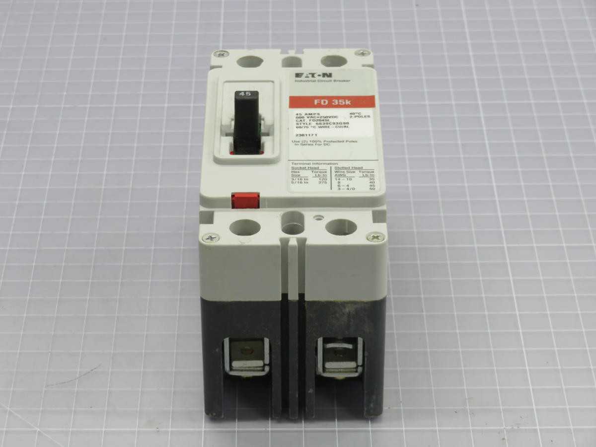 EATON FD2045L MOLDED CASE CIRCUIT BREAKER T213037 - CIRCUIT BREAKERS