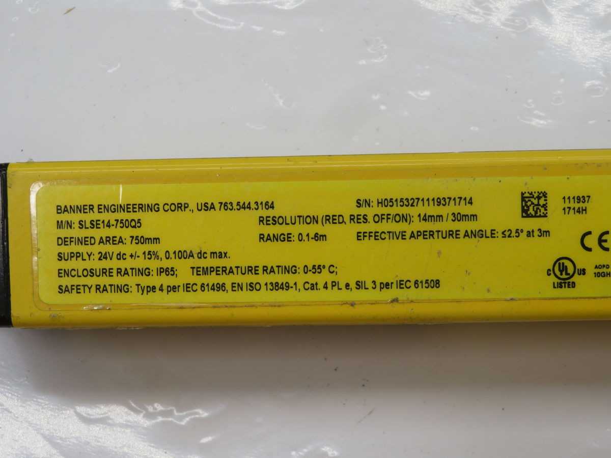 BANNER SLSE14-750Q5 LOW PROFILE EMITTER BH0061 - SENSORS