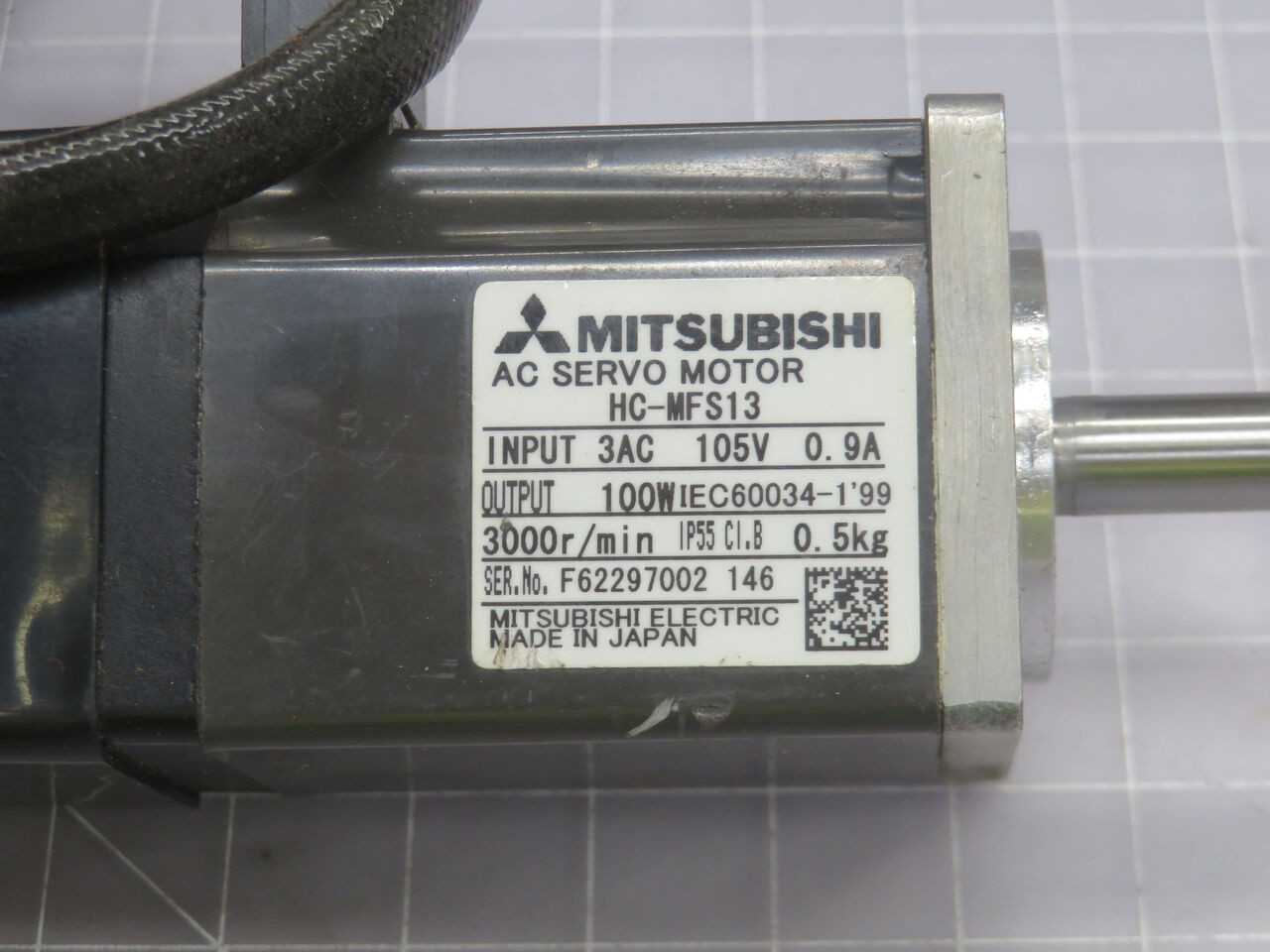 MITSUBISHI HC-MFS13 SERVO MOTOR T245328 - SERVO