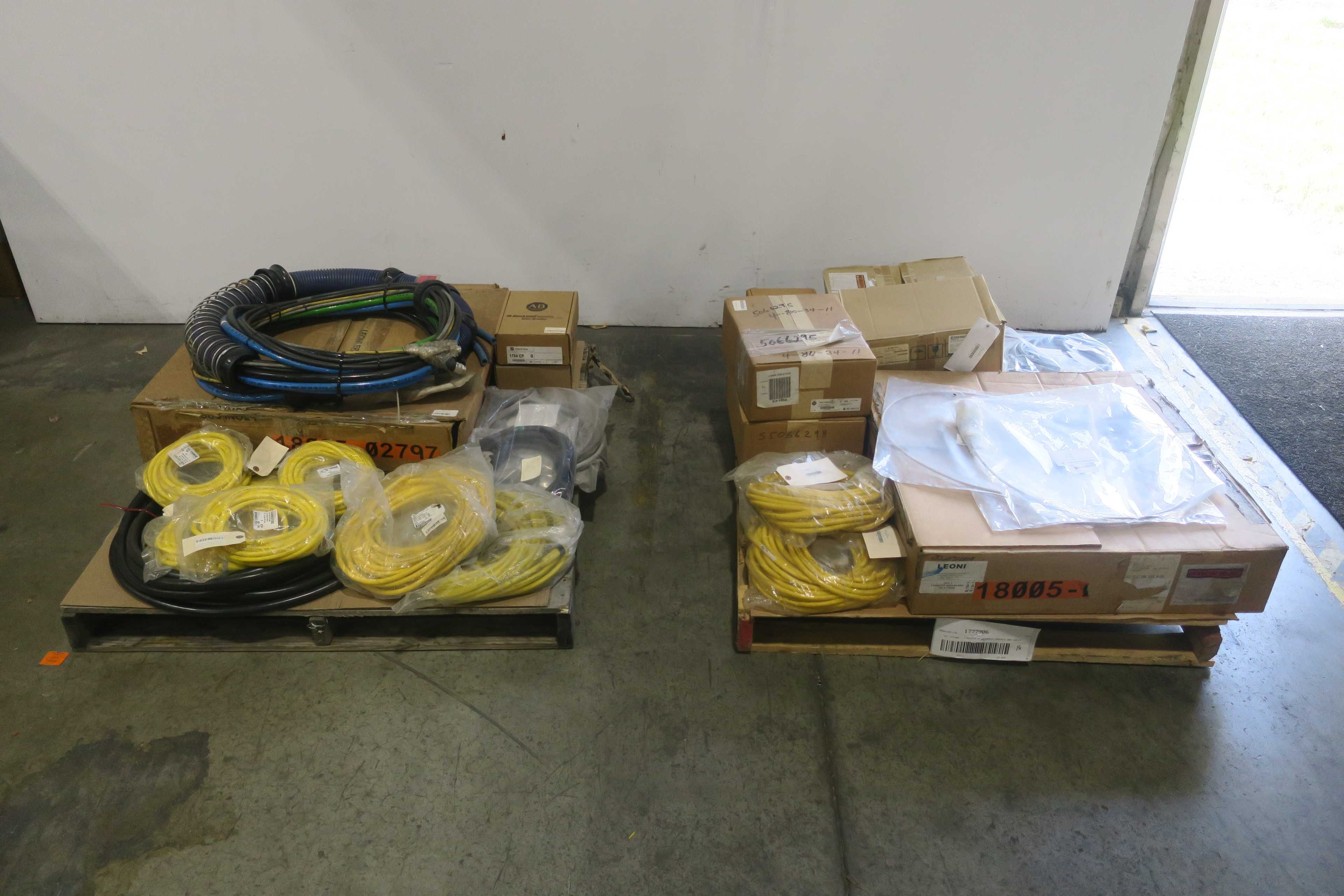SKU 1777906 - 2 PALLETS OF ASSORTED CORDSETS AND CABLES - CORDSET CABLES