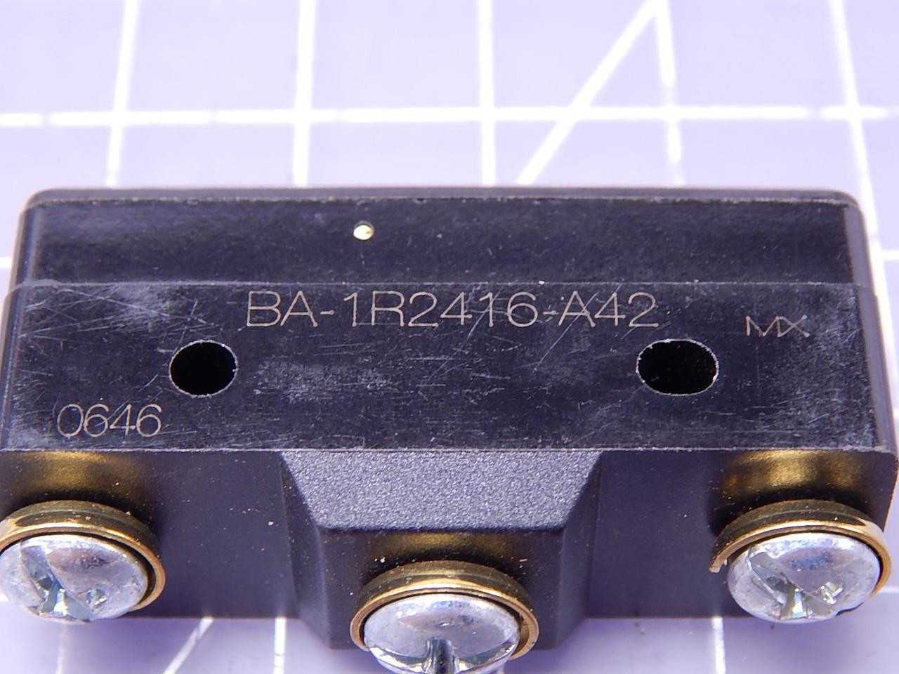 LOT OF 130 HONEYWELL BA-1R2416-A42 BASIC / SNAP ACTION SWITCHES BASIC SW SPDT 20 A 250VAC PIN PLGR A - SWITCHES