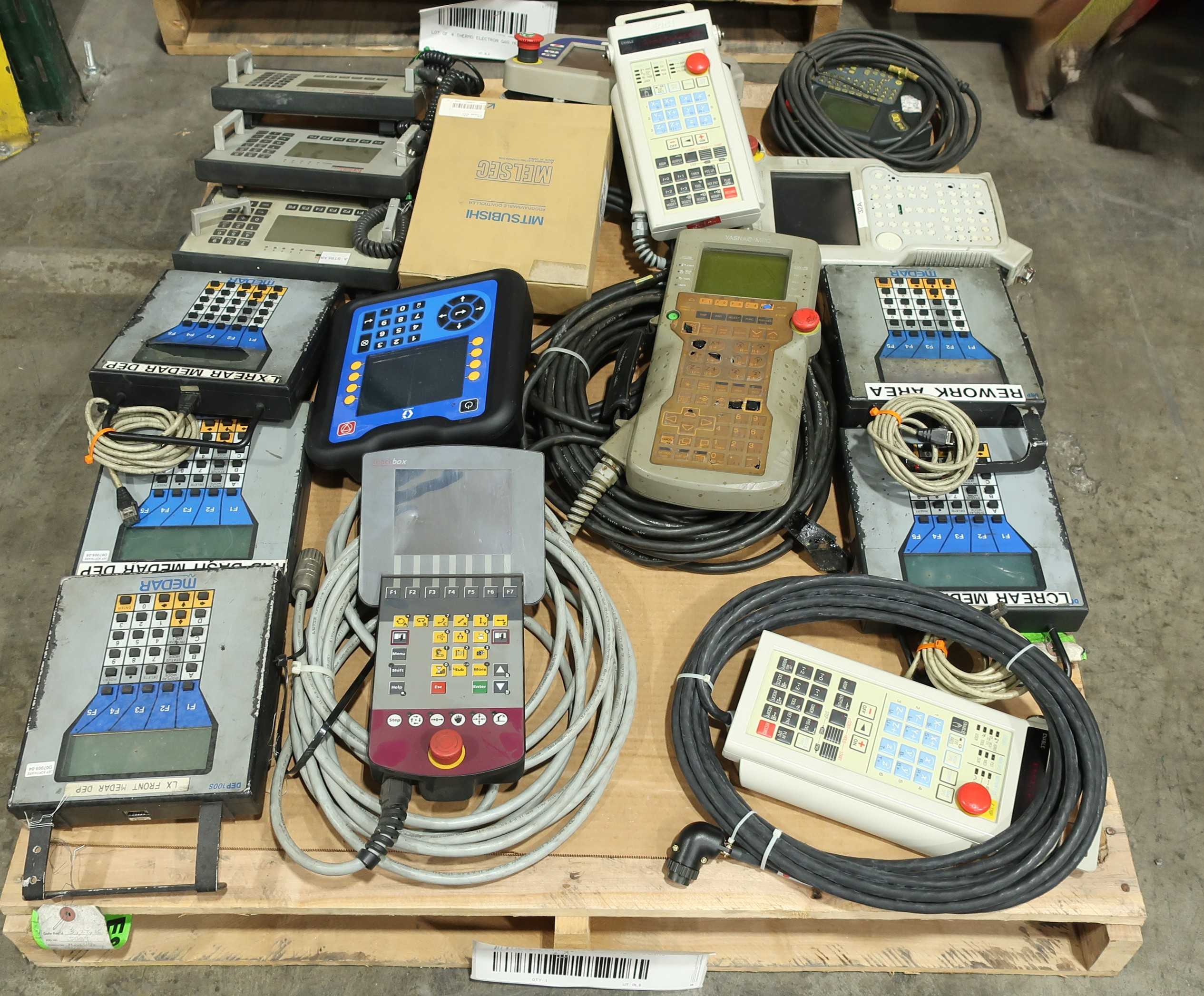 SKU 1785471 - 1 PALLET OF ASSORTED TEACH PENDANTS - TEACH PENDANTS