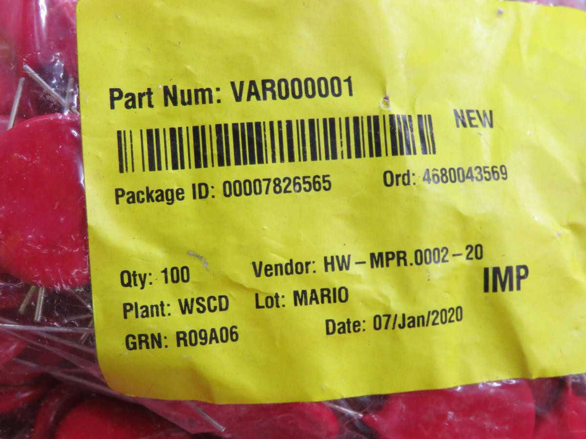 LOT OF 1700 P20L408 VARISTOR T217540 - FABRICATION MACHINE PARTS