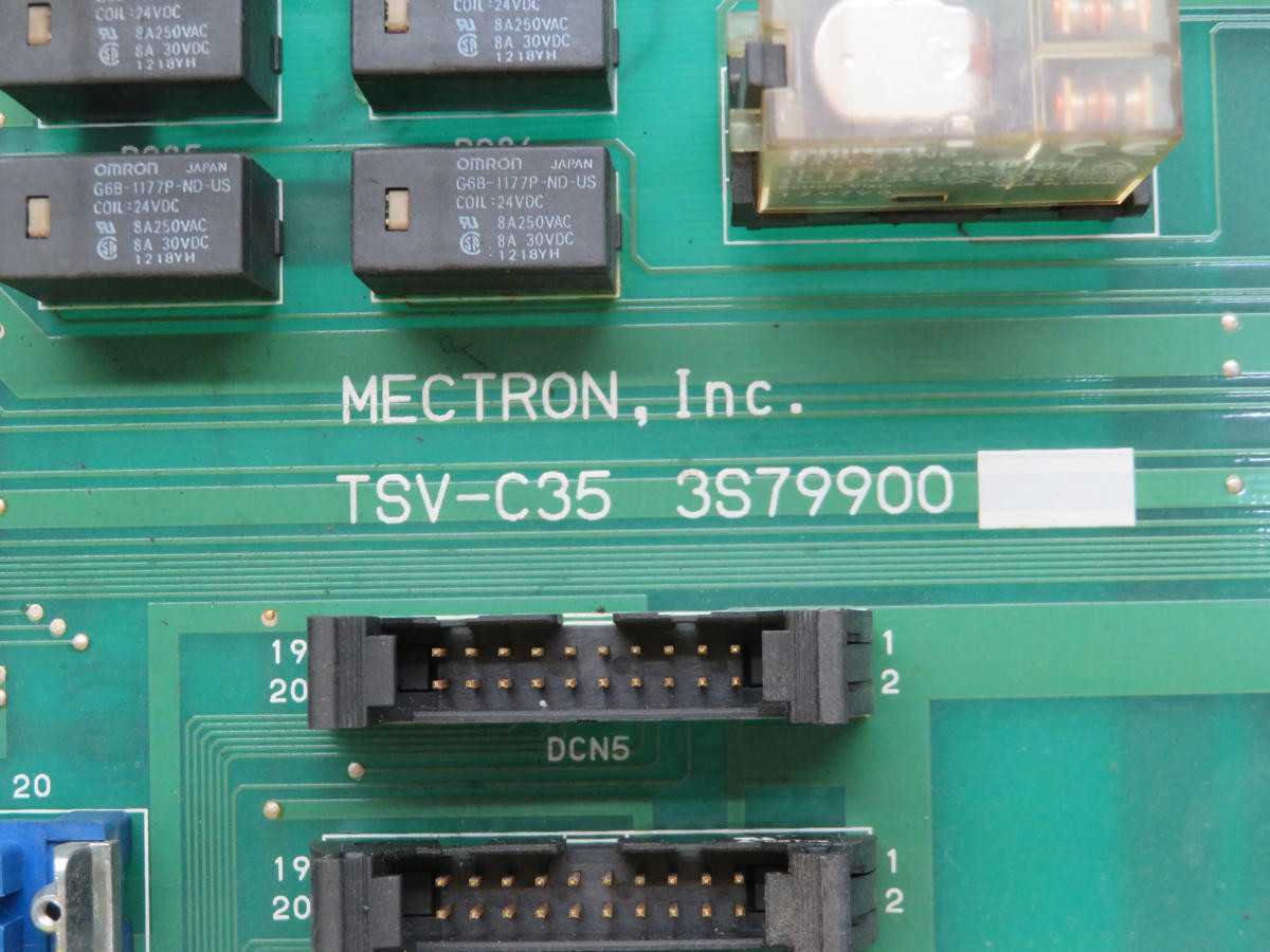 Mectron TSV-C35 3S79900 Miyano I/O Board - Tested And Ready To Use - PCB CIRCUIT BOARDS