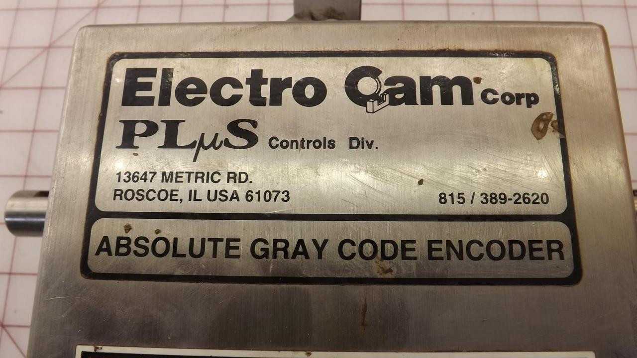 ELECTRO CAM PLUS PS-4456-11-DDR ABSOLUTE GRAY CODE ENCODER T30179 - SWITCHES