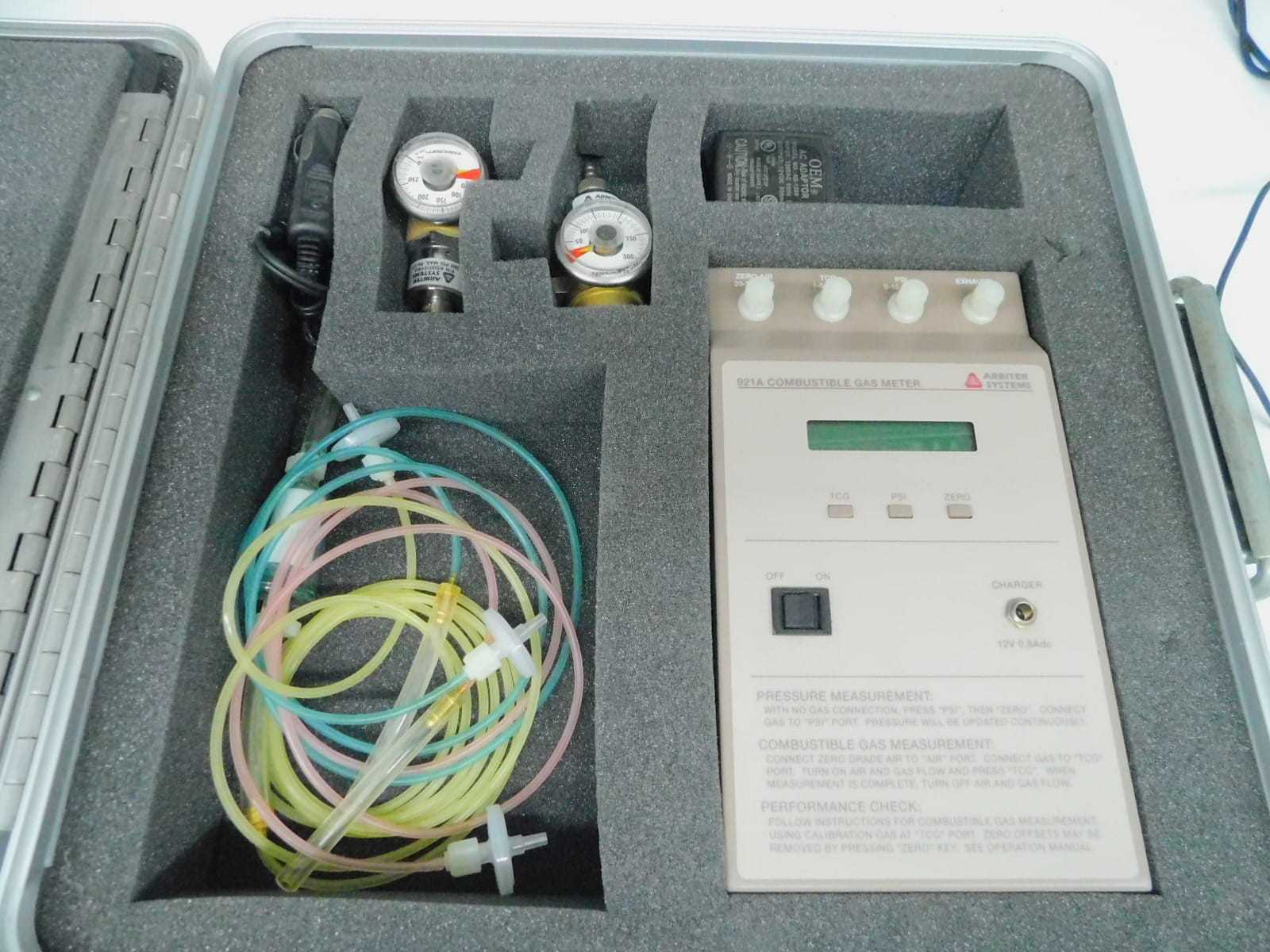 ARBITER SYSTEMS 921A COMBUSTIBLE GAS METER FOR NITROGEN OIL-FILLED TRANSFORMERS. M7701 - PLANT & FACILITY