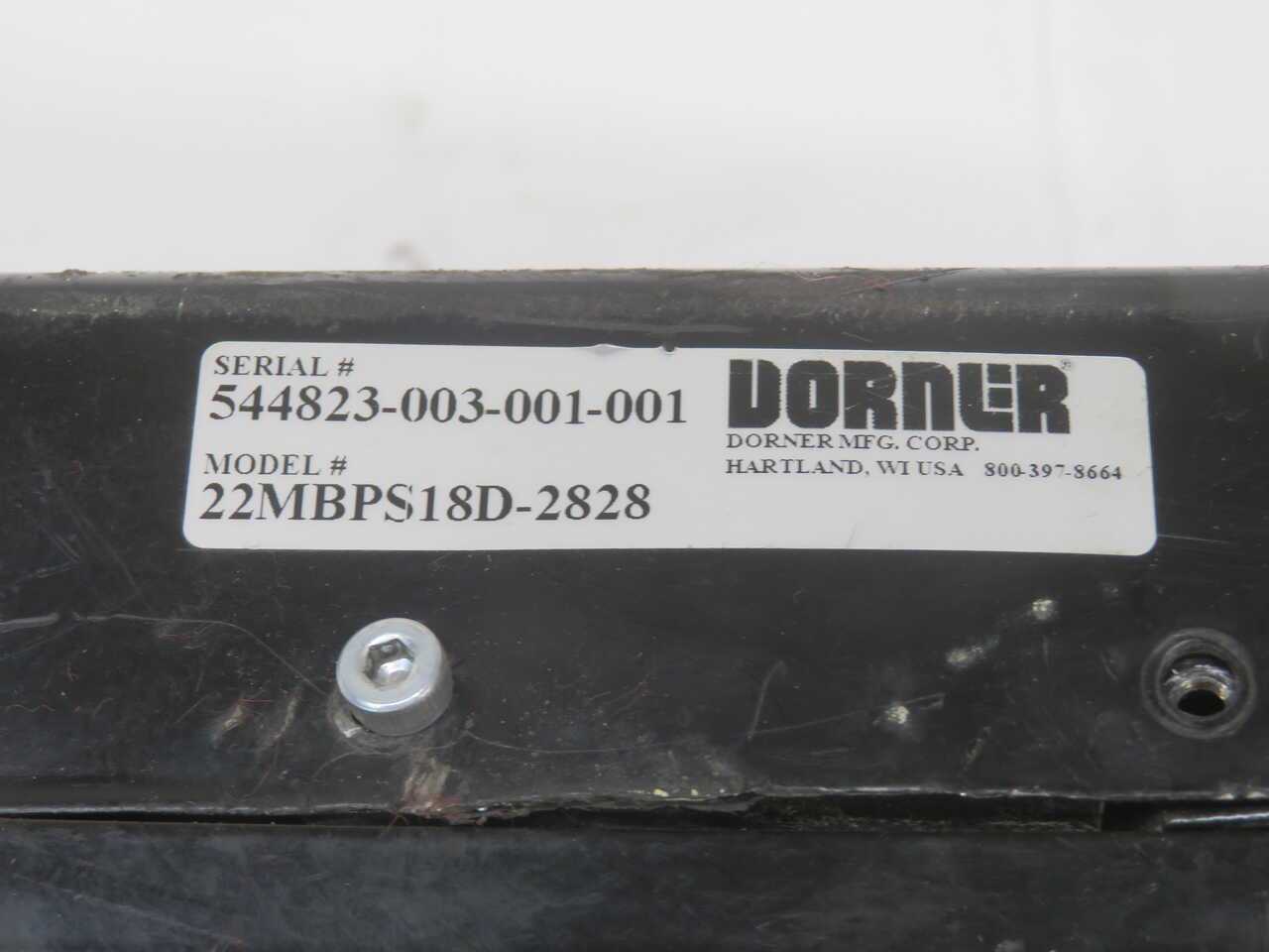Dorner 22MBP18D-2828 Belt Conveyor For Efficient Material Handling - BELT CONVEYOR