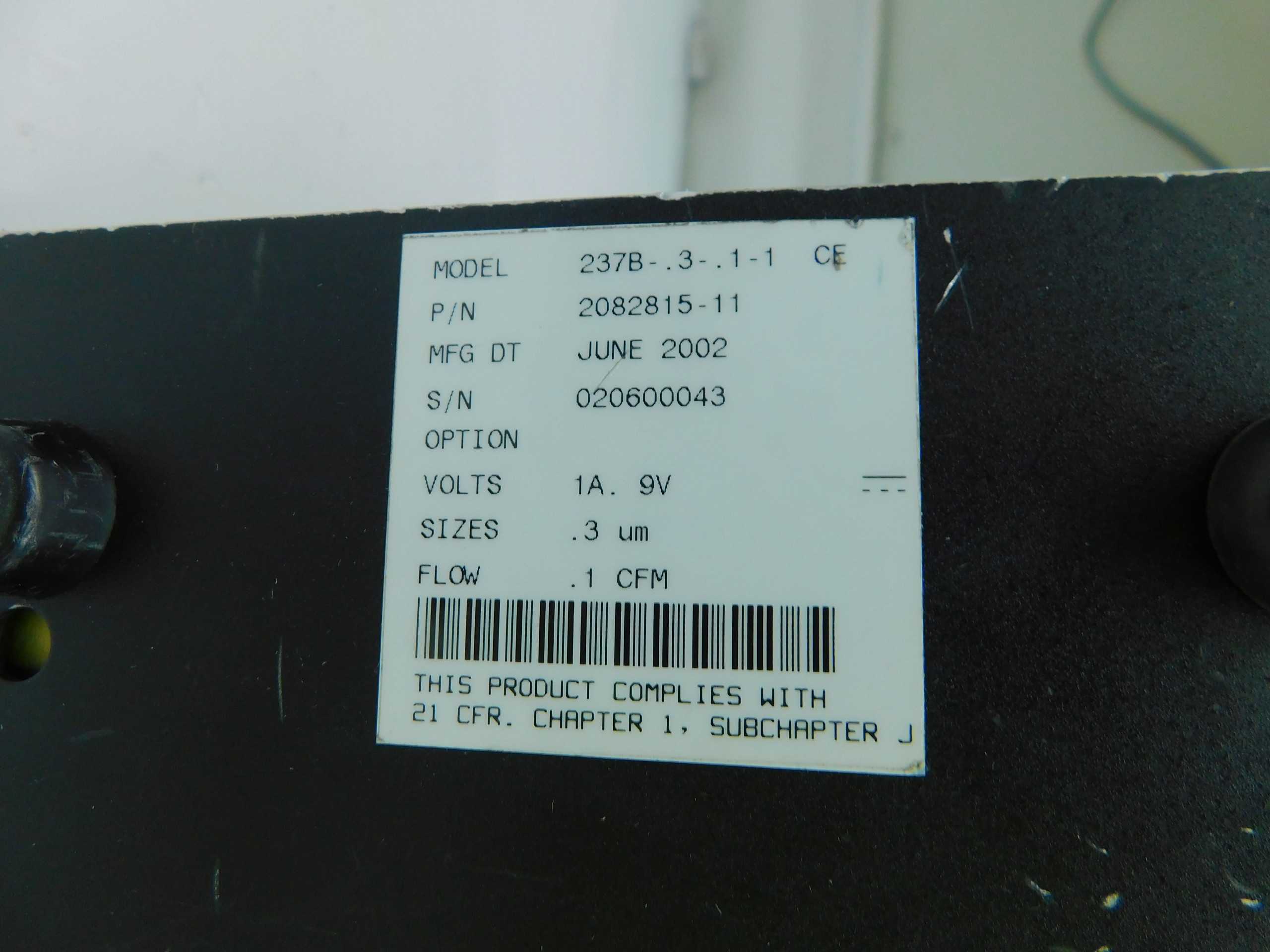Met One 237B-.3-.1-1 Laser Particle Counter - LAB & SCIENTIFIC