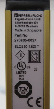Pepperl+Fuchs SLCS30-1300-T Safety Light Curtain Transmitter, Type 4 AOPD, 30mm Resolution - SENSORS