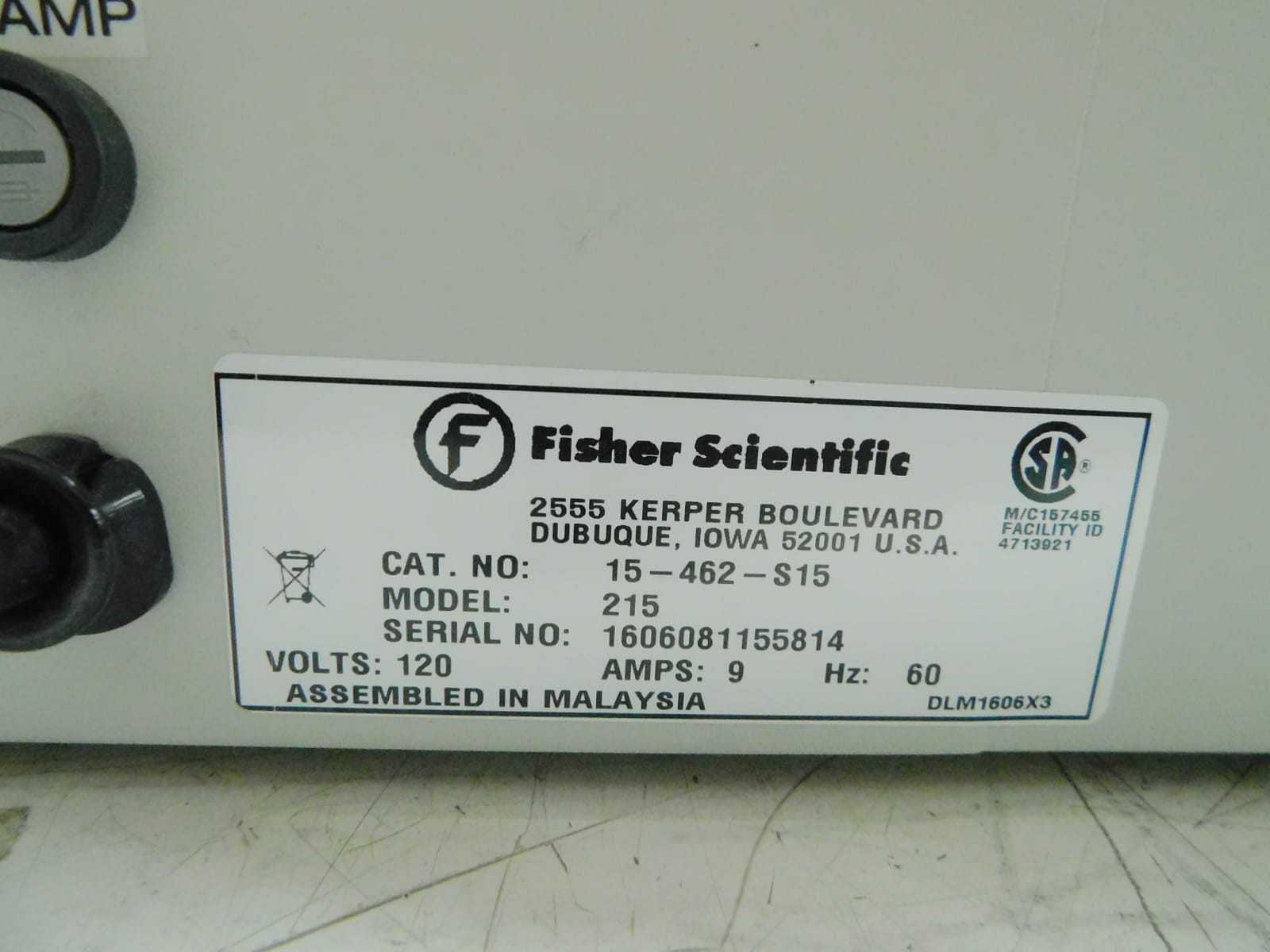 FISHER SCIENTIFIC ISOTEMP 215 DUAL DIGITAL WATER BATH - LAB & SCIENTIFIC