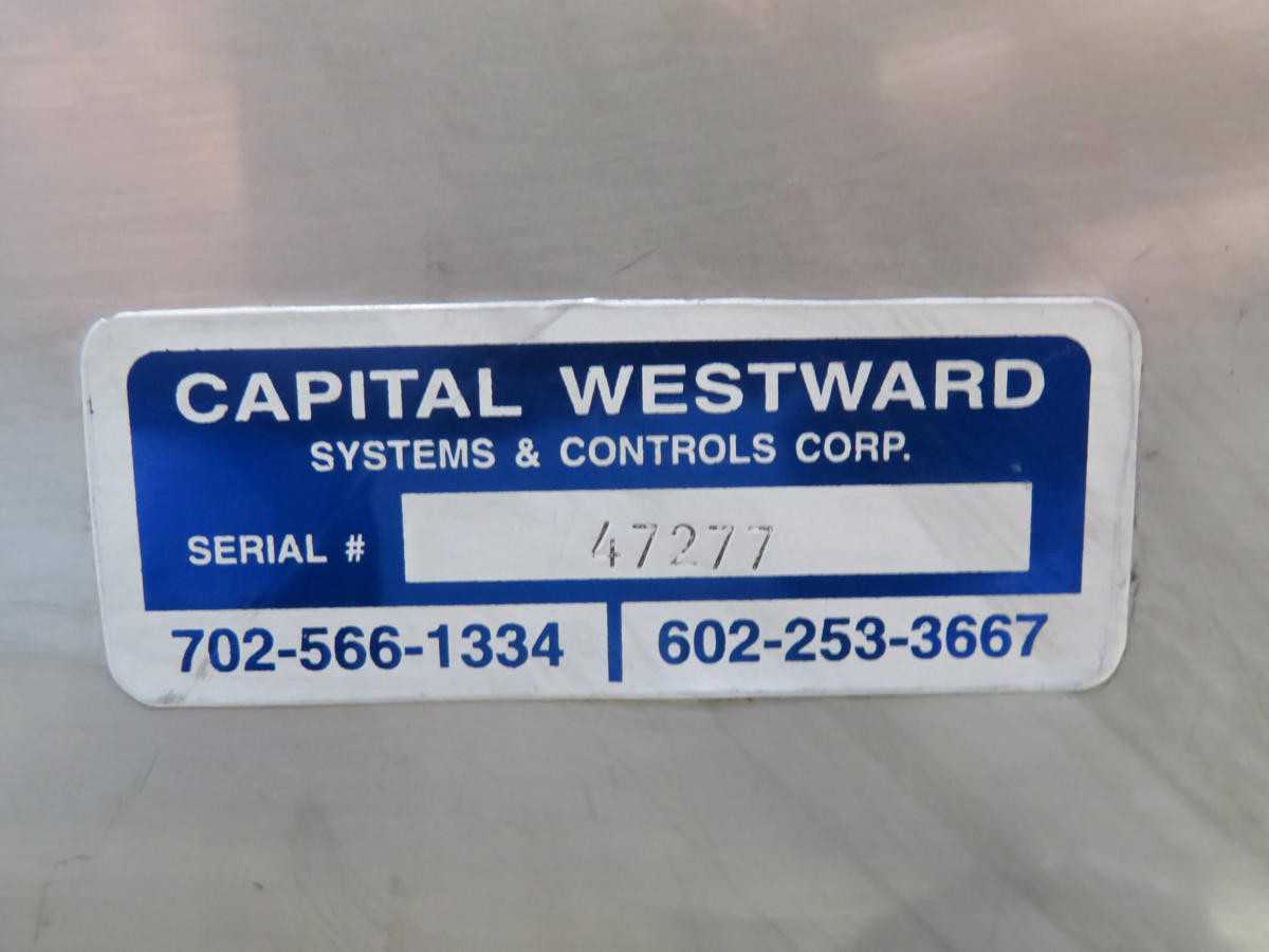 CAPITAL WESTWARD HYDRO TECHNOLOGY SYSTEM T225768 - AUTOMATION & CONTROLS