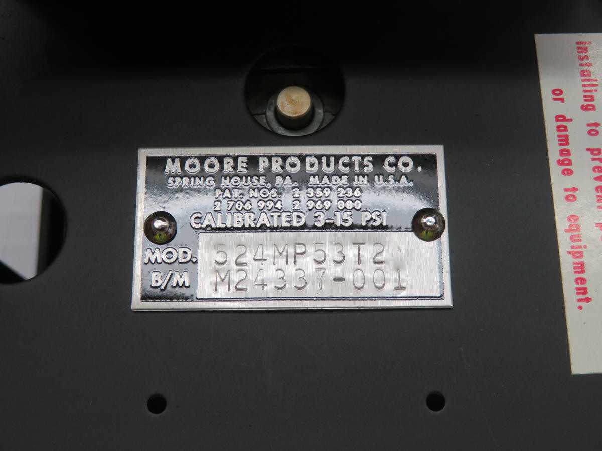 MOORE 524MP53T2 M24337-001 NULLMATIC CONTROLLER T203848 - AUTOMATION & CONTROLS