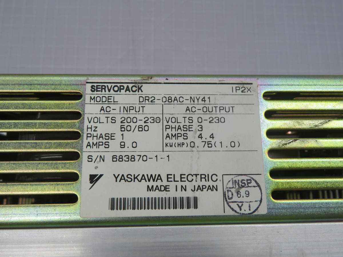 Yaskawa DR2-08AC-NY41 Servo Drive T220860 - SERVO