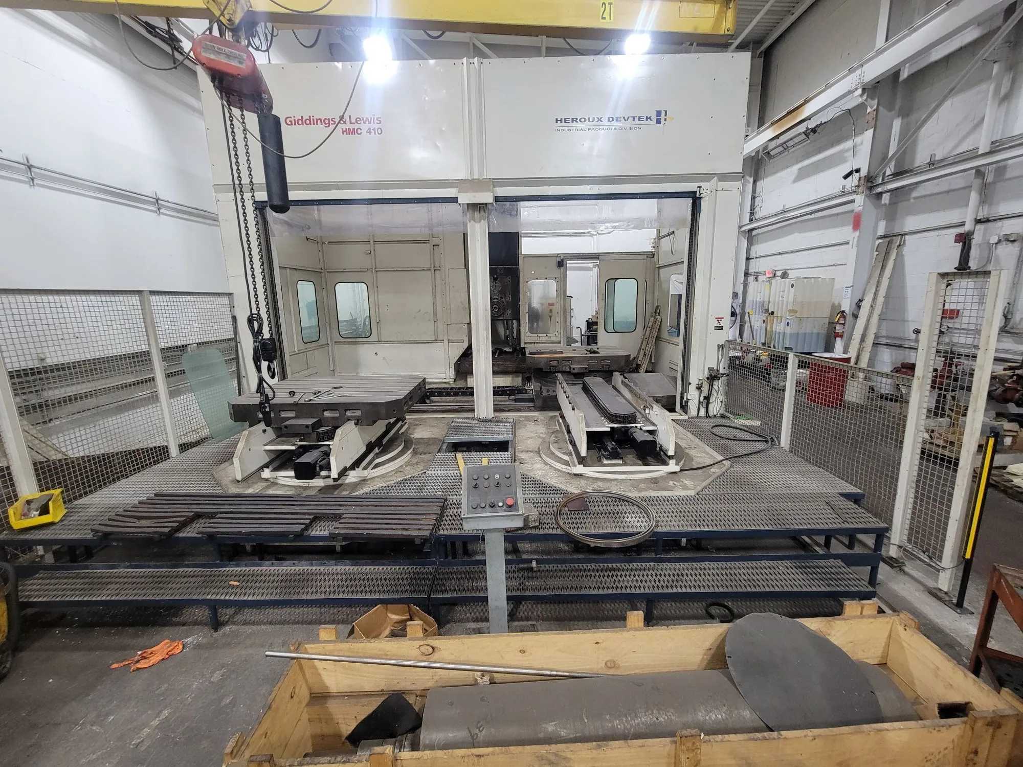 Giddings & Lewis HMC-410 | 4-Axis Horizontal Machining Center With Siemens Control - HORIZONTAL MACHINING CENTERS